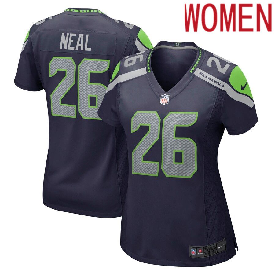 Women Seattle Seahawks 26 Ryan Neal Nike College Navy Player Game NFL Jersey